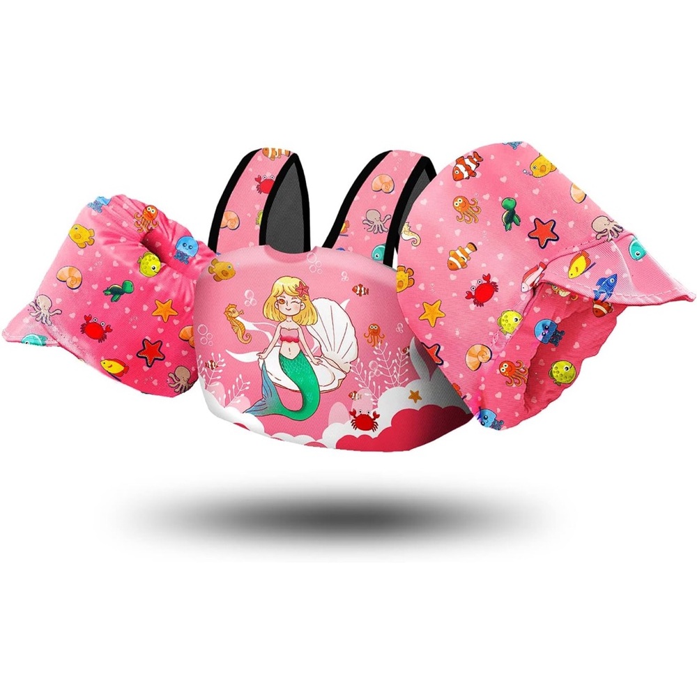 Mermaid Adventure Swim Vest for Kids - Pink